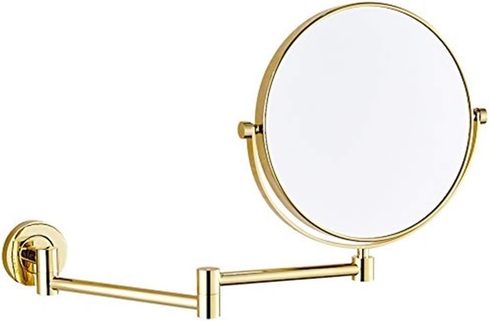 LCARY 8 Inch Adjustable Makeup Mirror Wall Mount