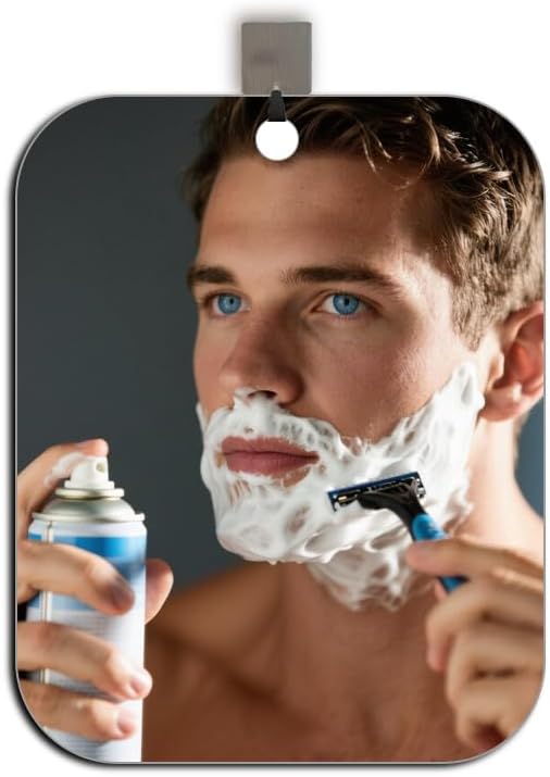 MEIGEA Fogless Shower Mirror 9x7 Inch Shatterproof 1