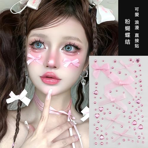 5D Self Adhesive Face Gems Pearls for Makeup and Crafts