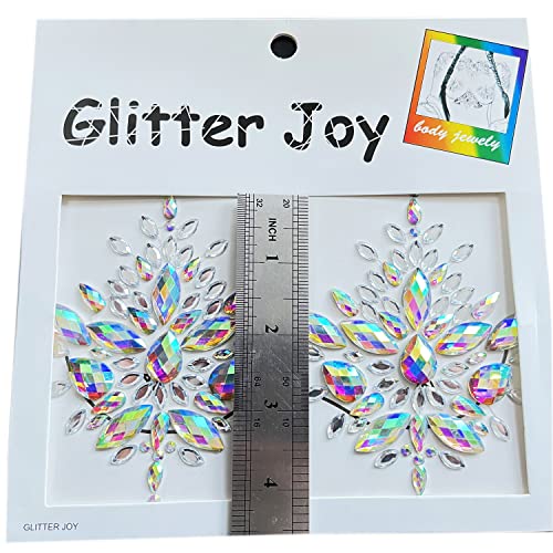 Kotbs Reusable Face Body Rhinestone Stickers