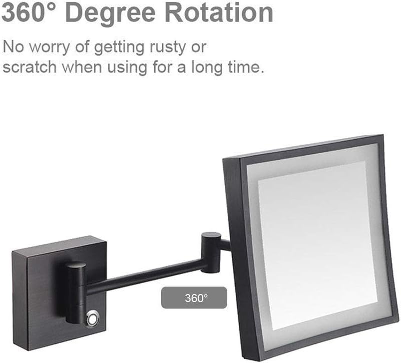 LCARY Wall Mounted Makeup Mirror with 3X Magnification 1