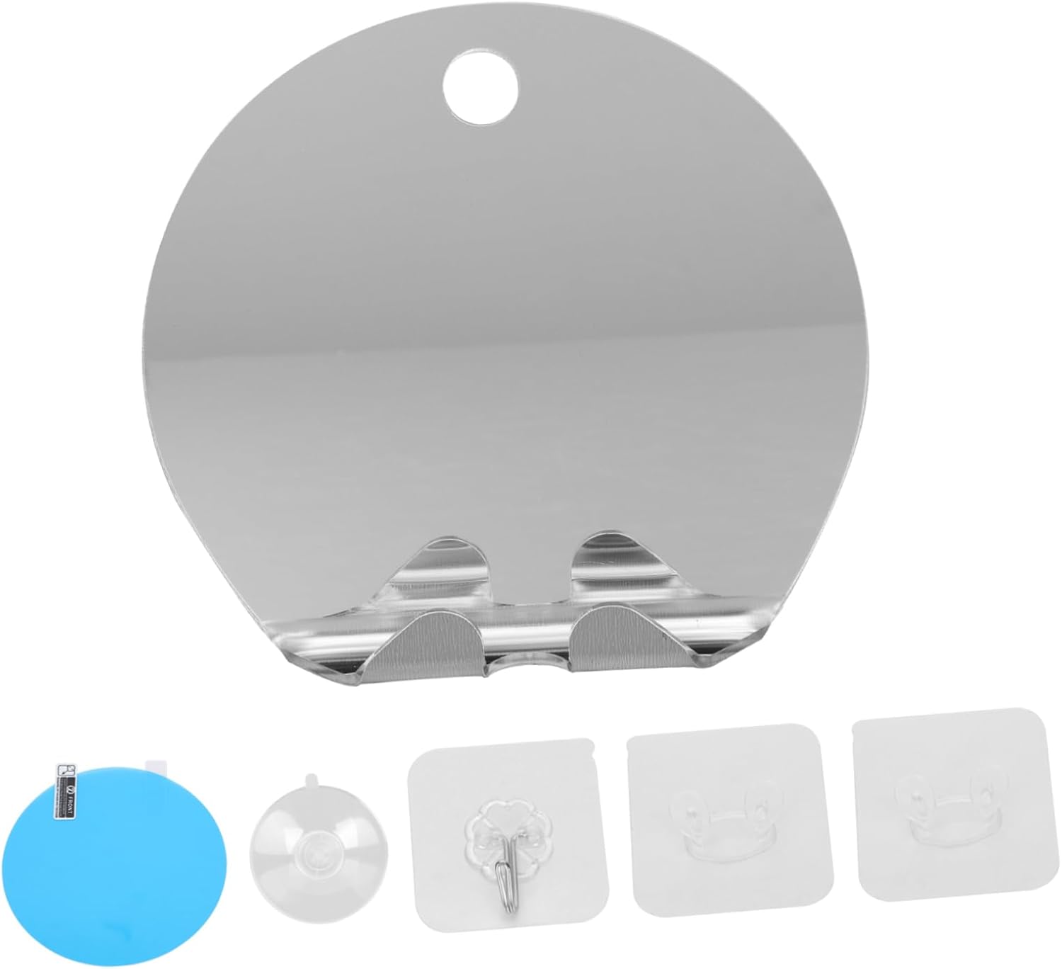 PAMINGONO Simple Acrylic Anti-Fog Mirror Set for Home Bathroom Travel
