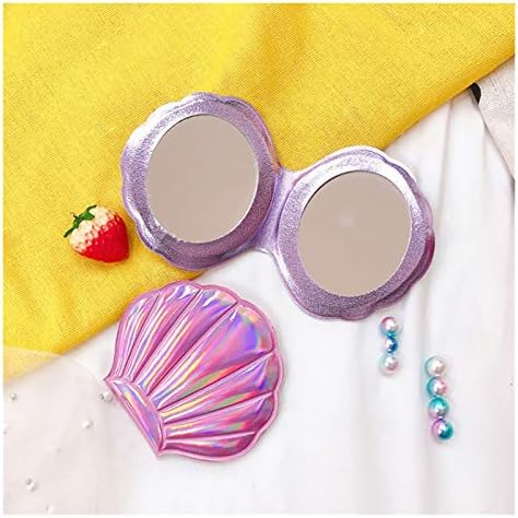 SUNESA 4pc Shell Makeup Mirror with Light 1