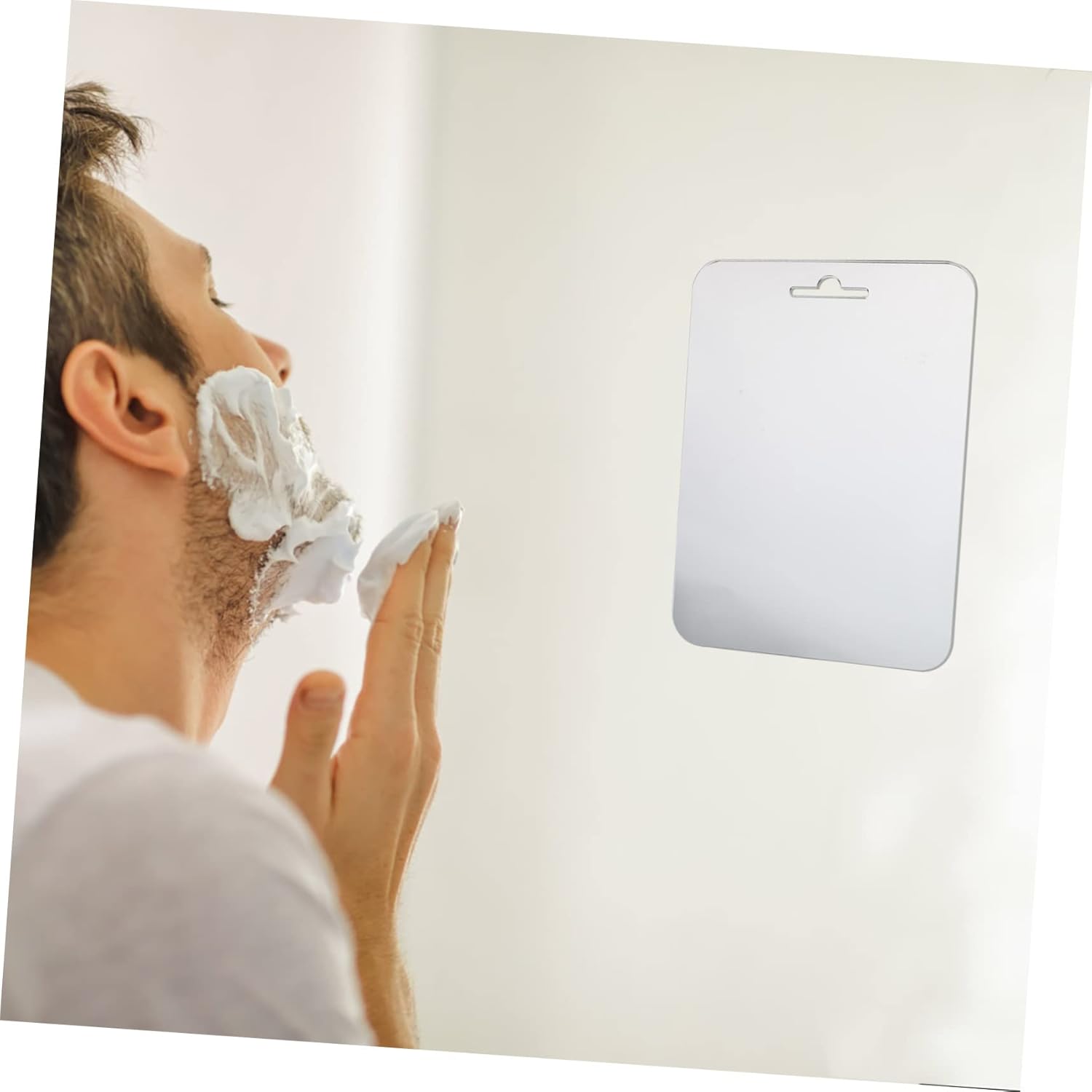 Fogless Portable LED Mirror Set for Bathroom Shaving and Makeup