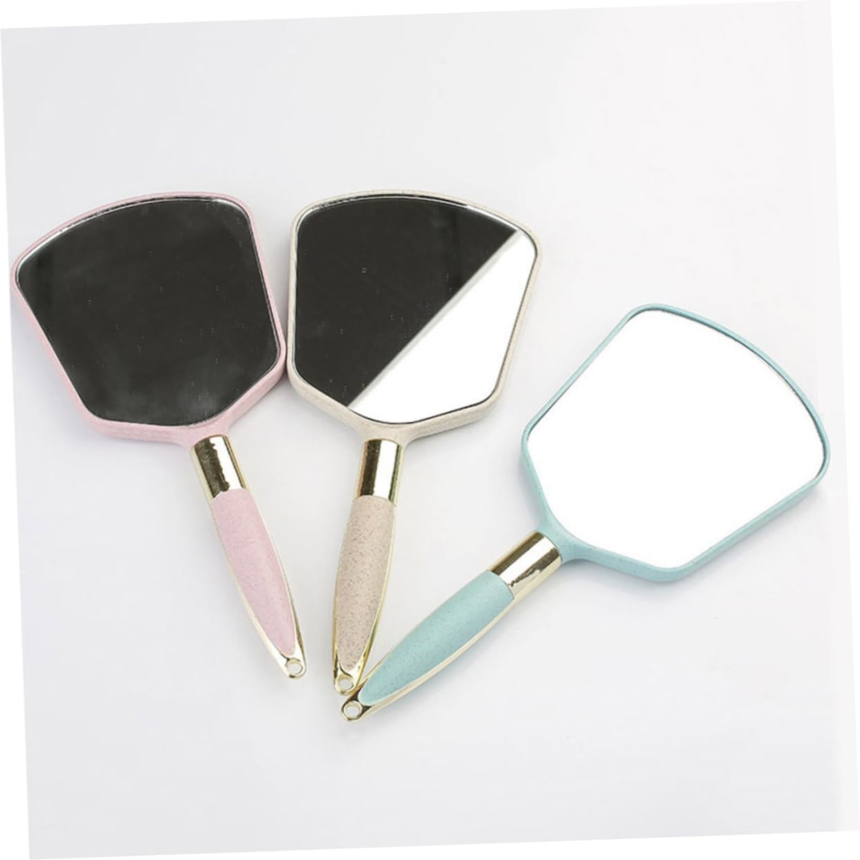 VALICLUD Wall Mounted Handheld Mirror with Ergonomic Handle