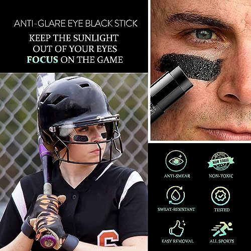 Maki Yika Black Face Body Paint Stick for Sports Halloween Cosplay