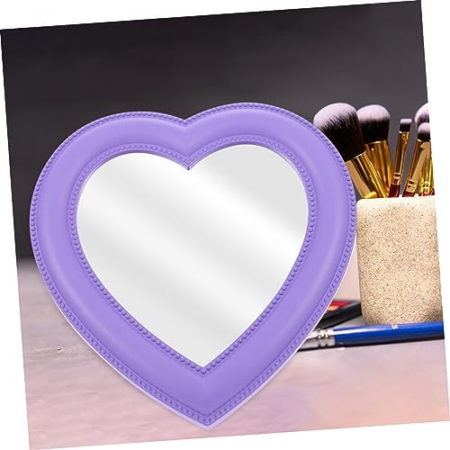Cabilock Heart-Shaped Makeup Mirror for Vanity Wall or Desktop
