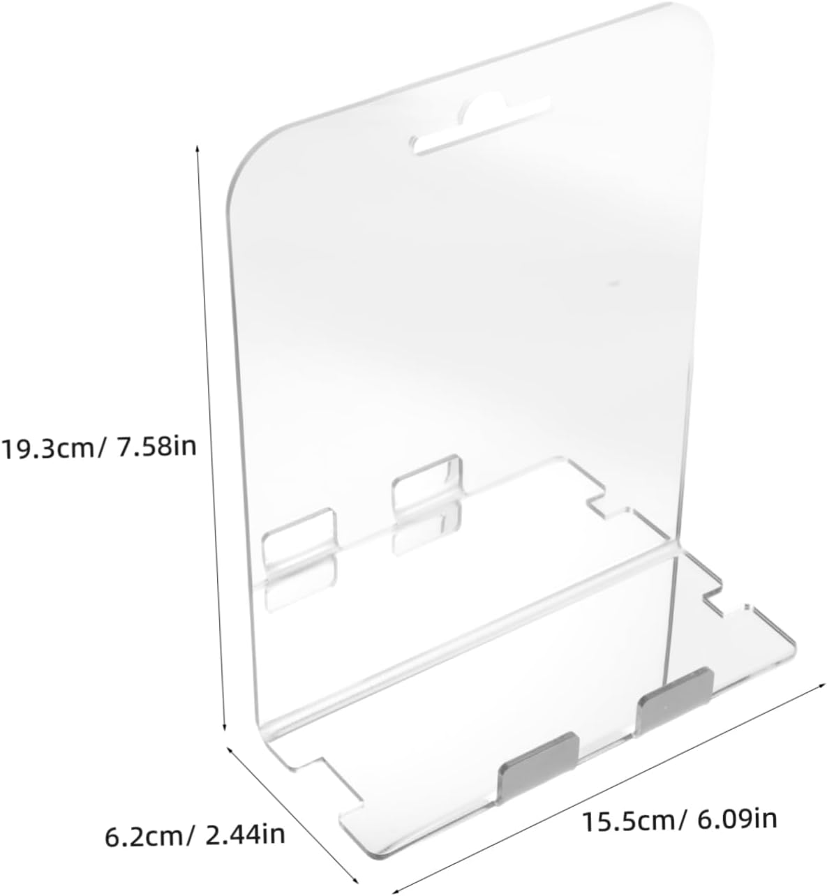 Zerodeko Shatterproof Anti-Fog Shower Mirror with Hooks