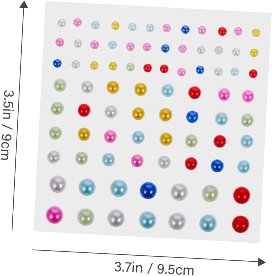 Uonlytech 5 Sets Self-Adhesive Rhinestone Stickers for Face and Body