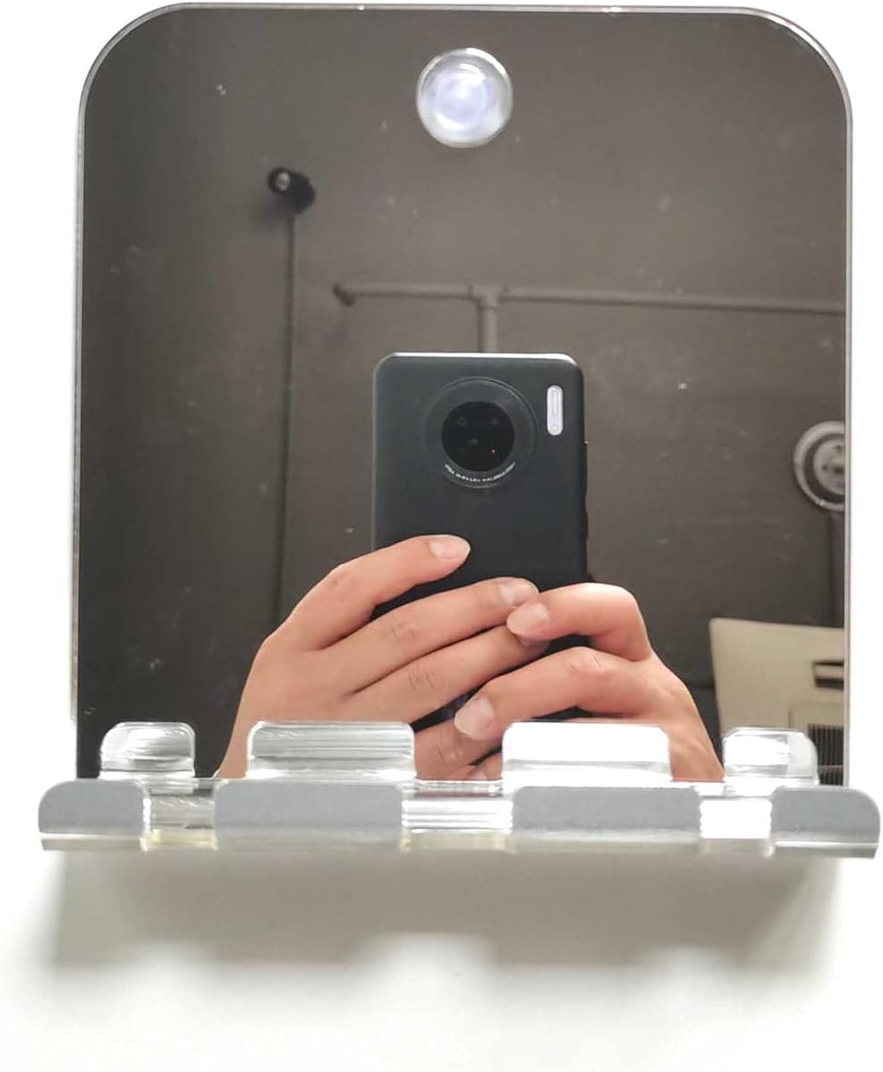 Lyzeous Anti-Fog Shower Mirror Fogless Bathroom Shaving Mirror