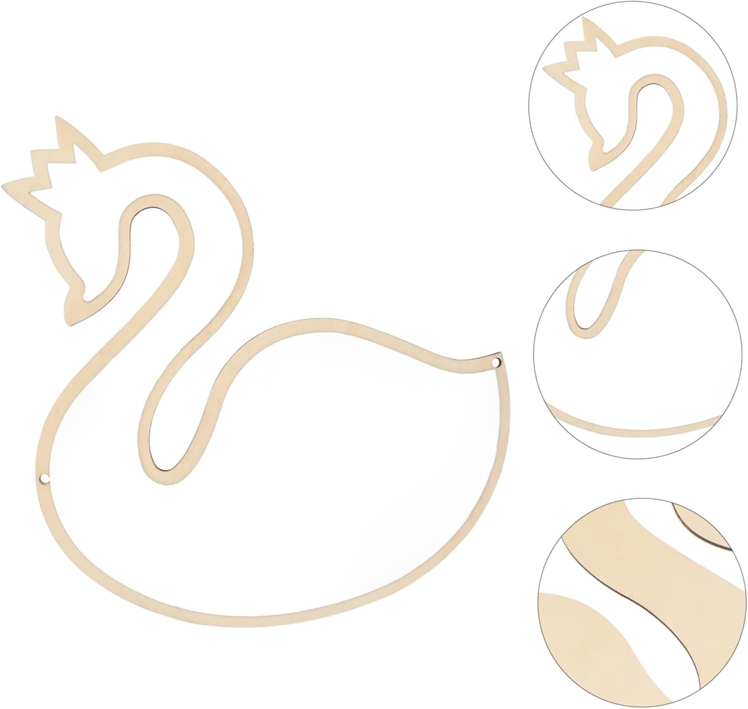 Luxury Acrylic Mirror with Swan Shape for Makeup