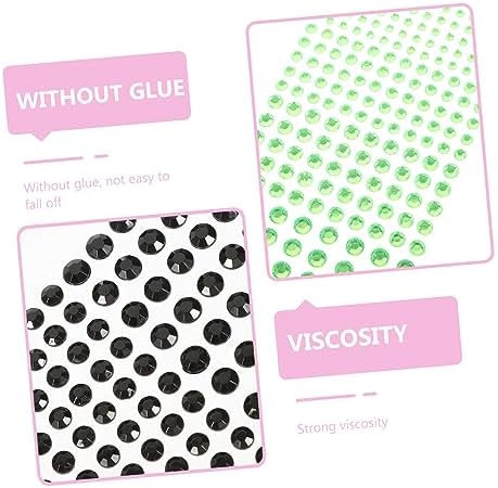 2sets Eye Rhinestones Makeup Stickers 12sheets2