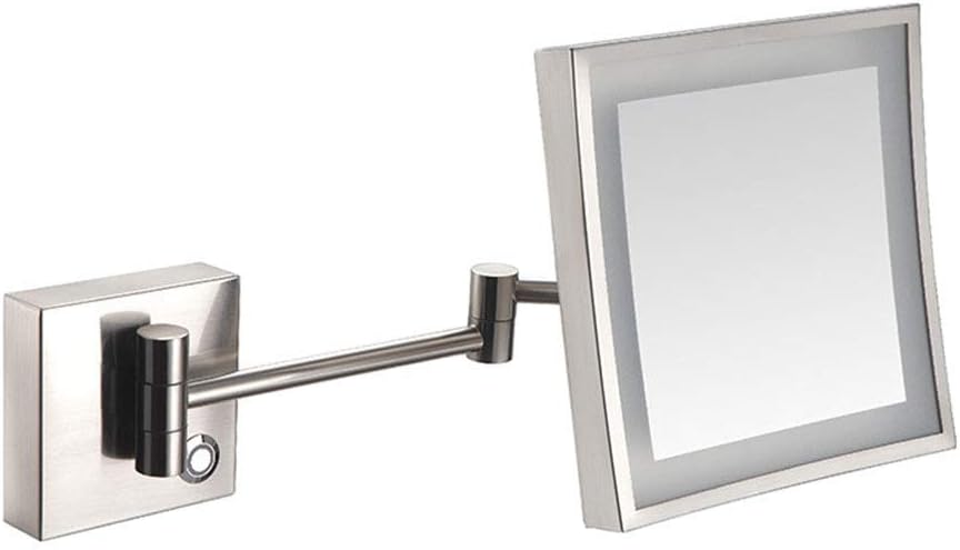 LCARY Wall Mounted Makeup Mirror with 3X Magnification and Lights