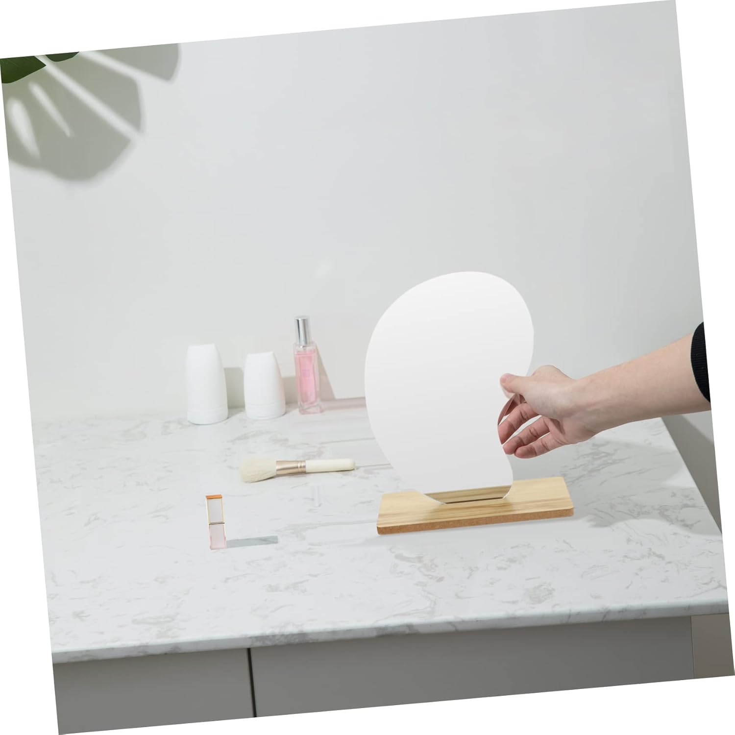 VOSAREA Frameless Acrylic Makeup Mirror