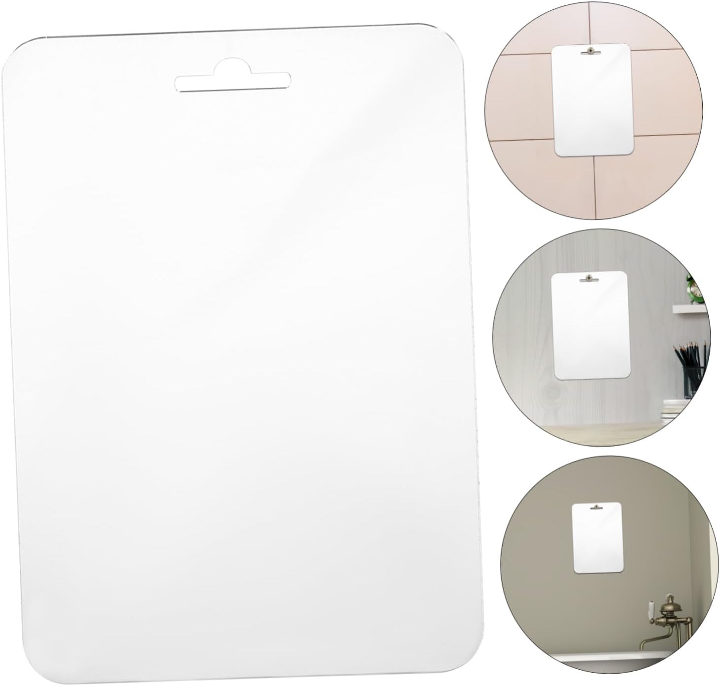 Fogless Acrylic Mirror - Shatterproof Shower Mirror for Makeup and Shaving