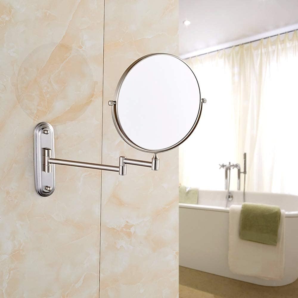 DEIHGE Wall-Mounted Brass Makeup Mirror