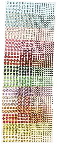 4sets Face Jewelry Stickers Self-Adhesive Rhinestones for Makeup DIY
