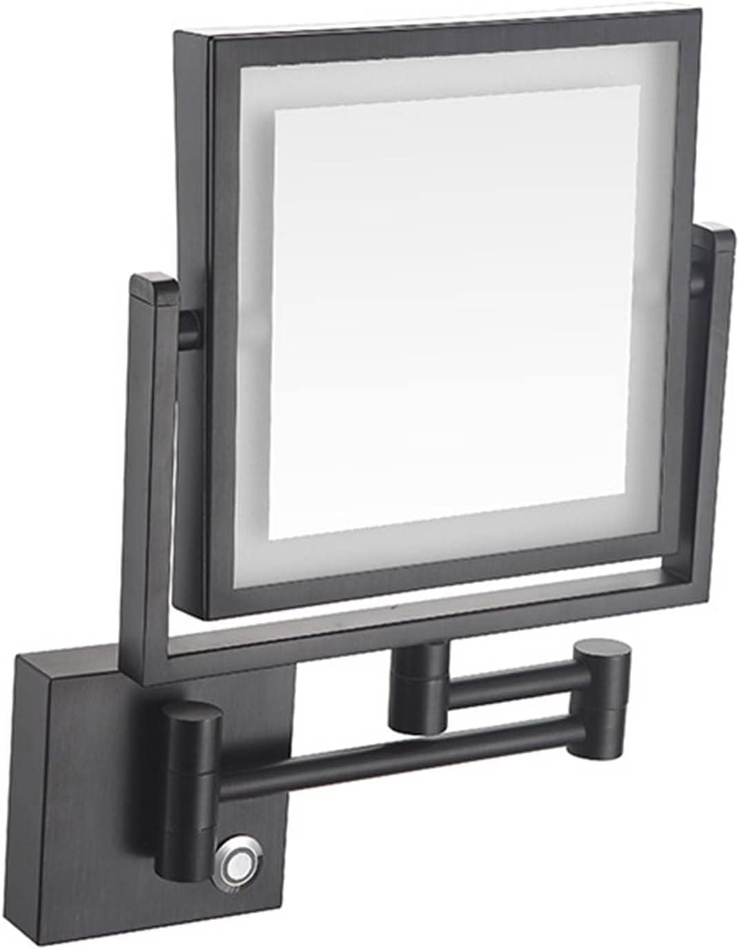 DEIHGE LED Wall Makeup Mirror with 360 Swivel