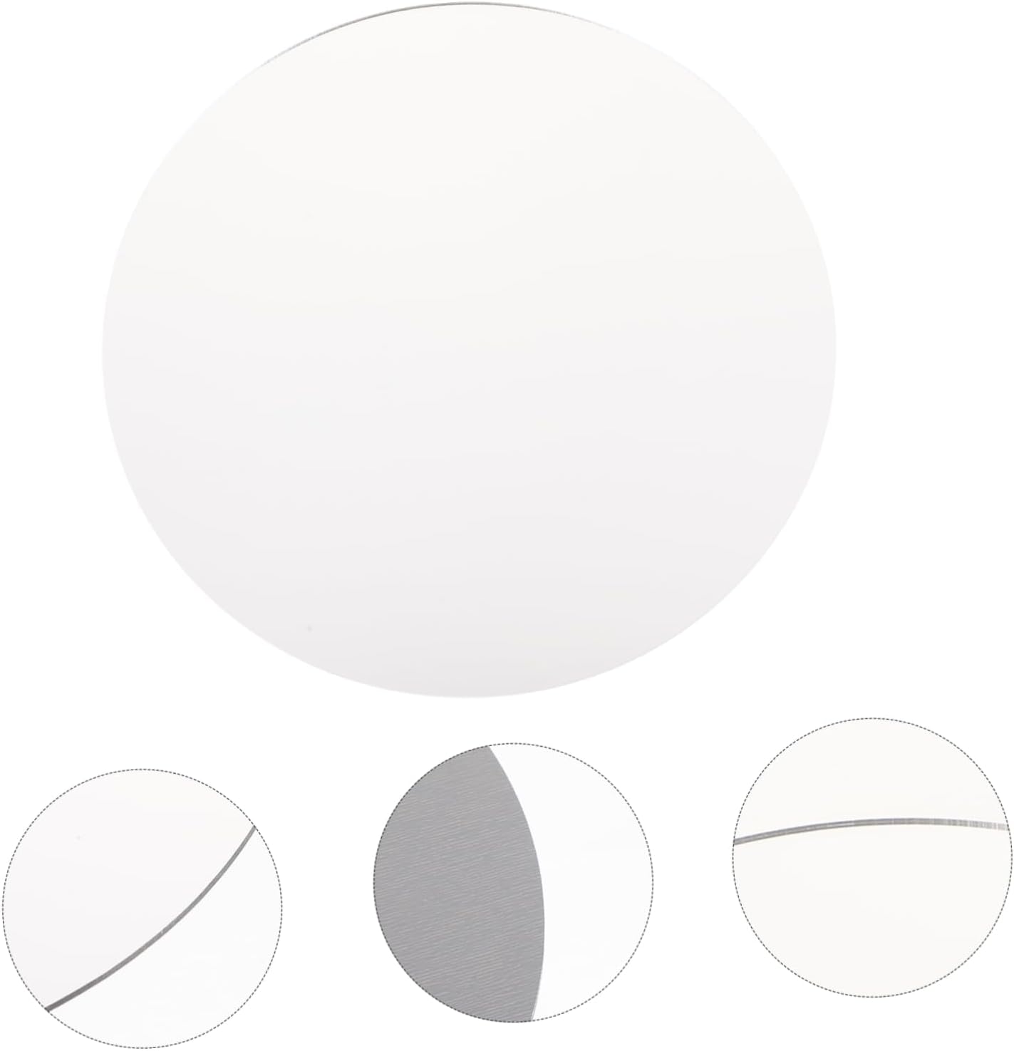 Round Acrylic Mirror for Makeup Decor