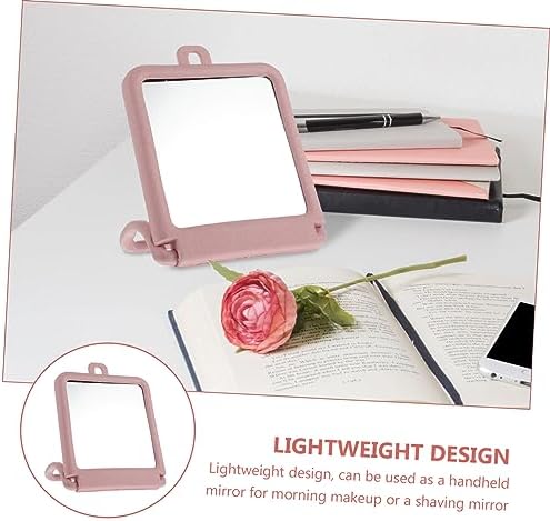 Black Vanity Mirror with Stand for Makeup and Skincare