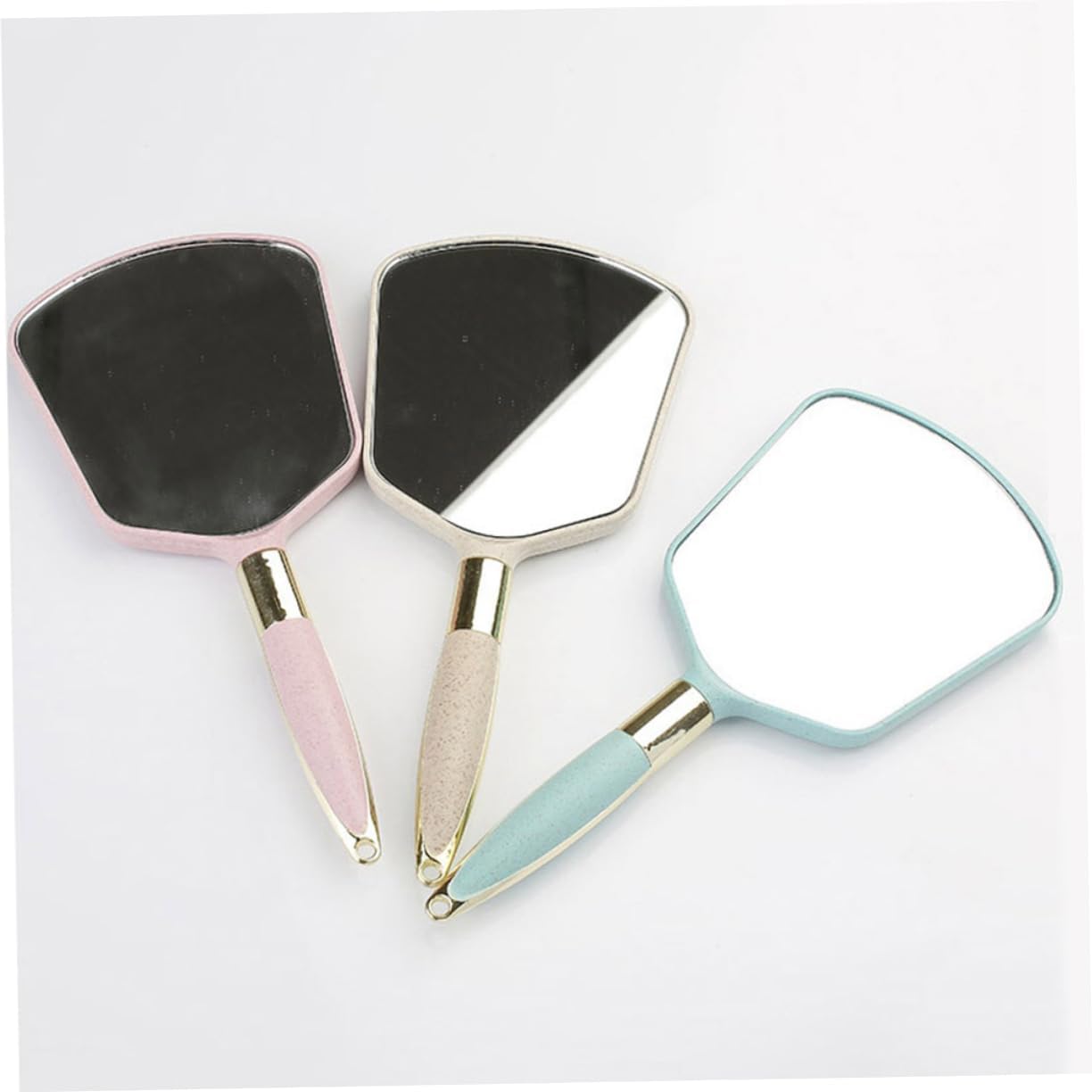 PLAFOPE Handheld Mirror with Handle Lightweight Portable Vanity Makeup Mirror