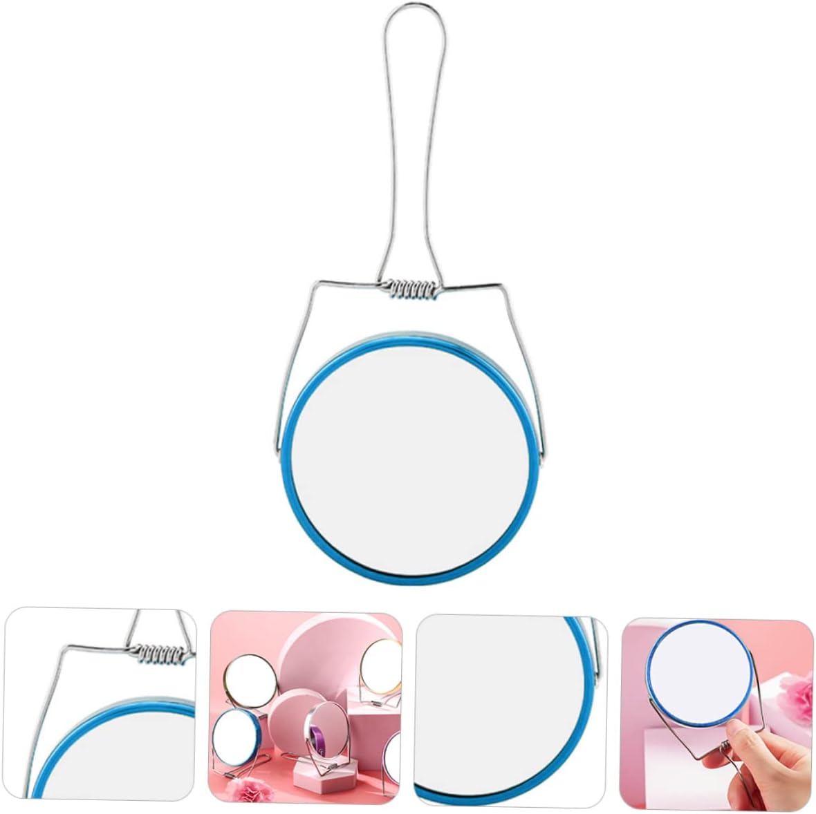 Portable Double-Sided Cosmetic Mirror for Girls