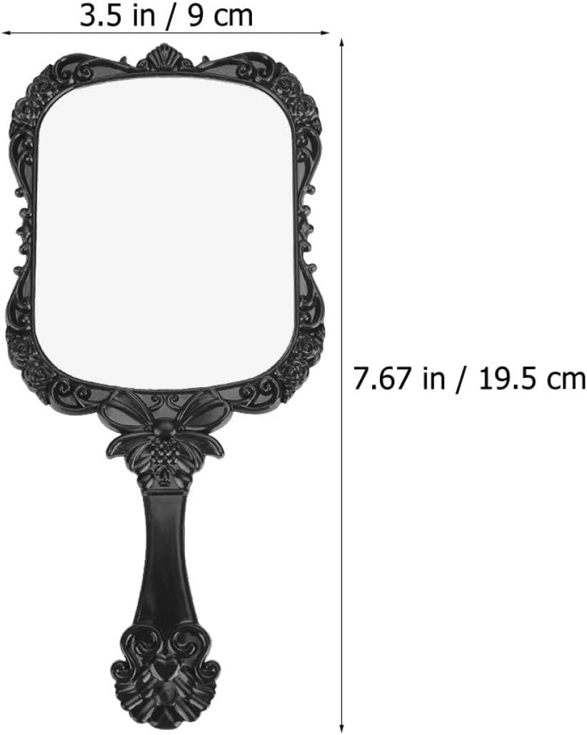 VINTORKY 2Pcs Handle Beauty Mirror Portable Travel
