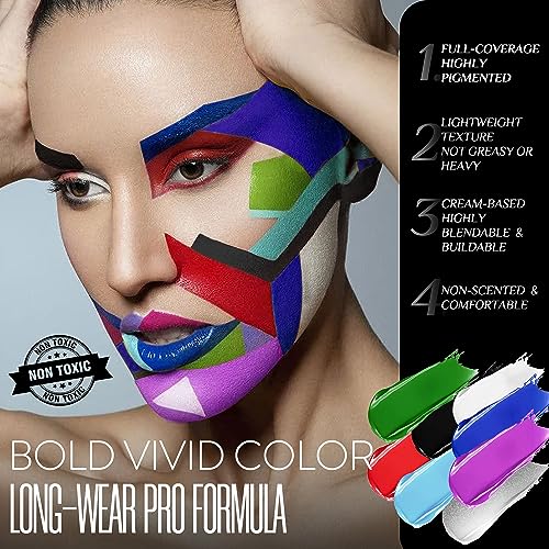 Maki Yika Black Face Body Paint Stick for Sports Halloween Cosplay