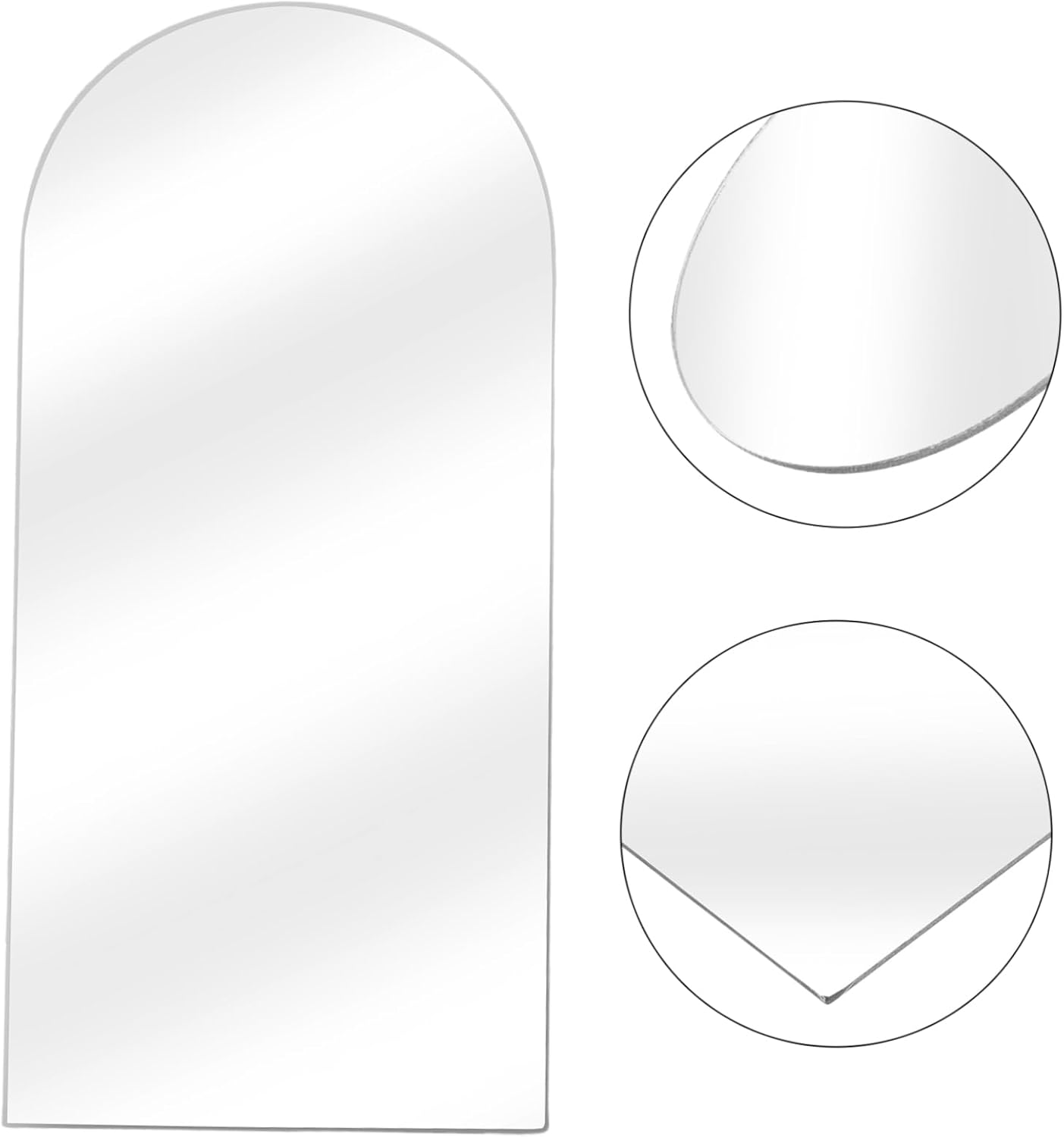 HAWILLOSCH Irregular Acrylic Makeup Mirror