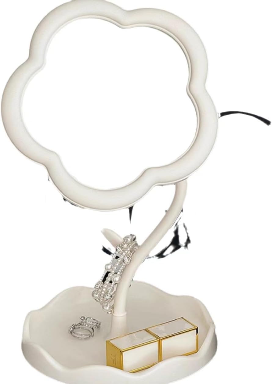 SSNMEI Flower Makeup Mirror 3x Magnification White 1
