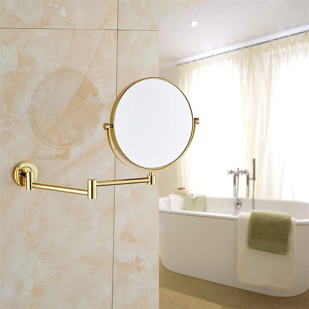 LCARY 8 Inch Adjustable Makeup Mirror Wall Mount