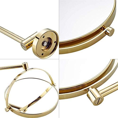 LCARY 8 Inch Adjustable Makeup Mirror Wall Mount