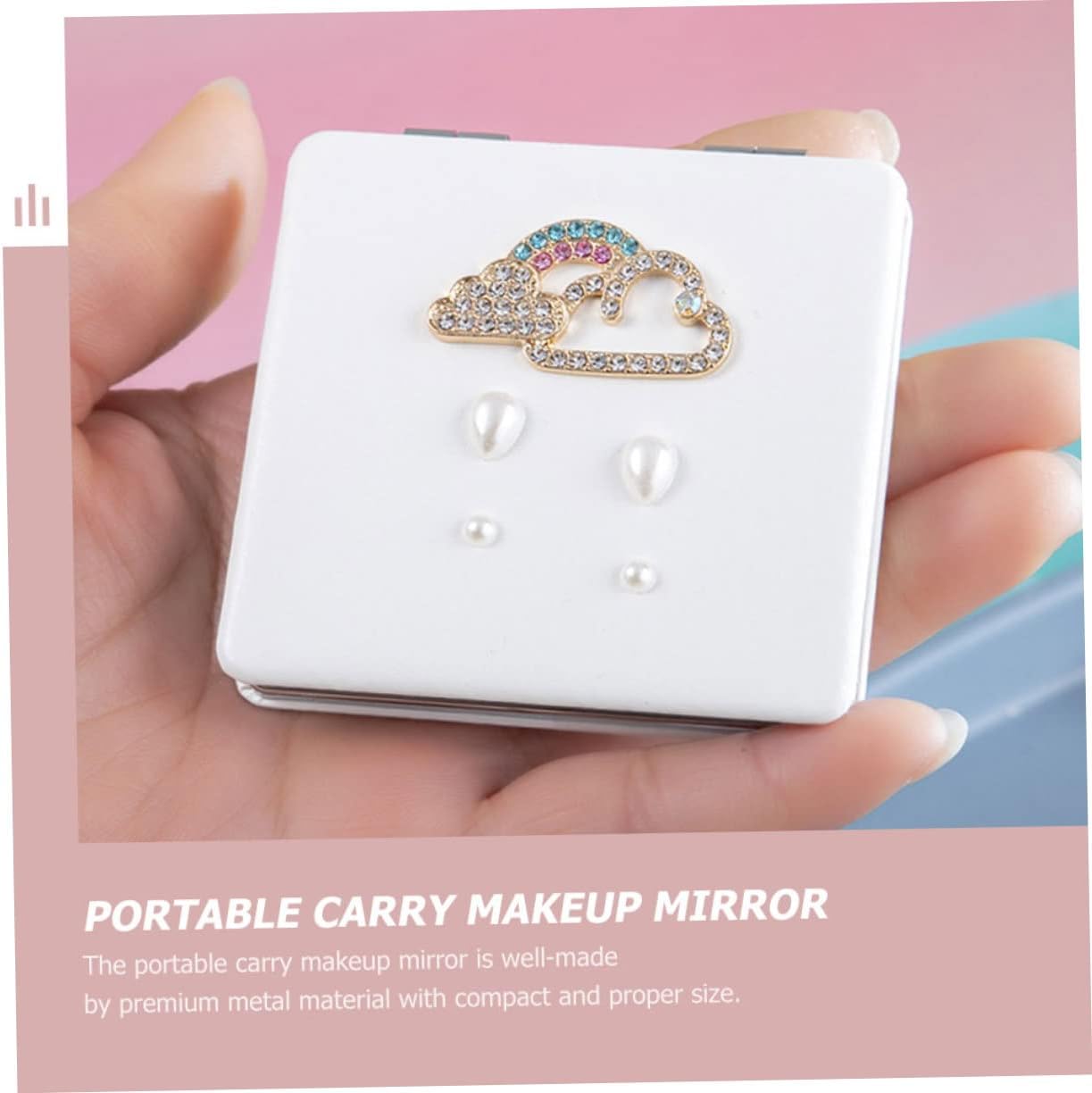 NOLITOY Double-Sided Folding Cosmetic Mirror for Travel