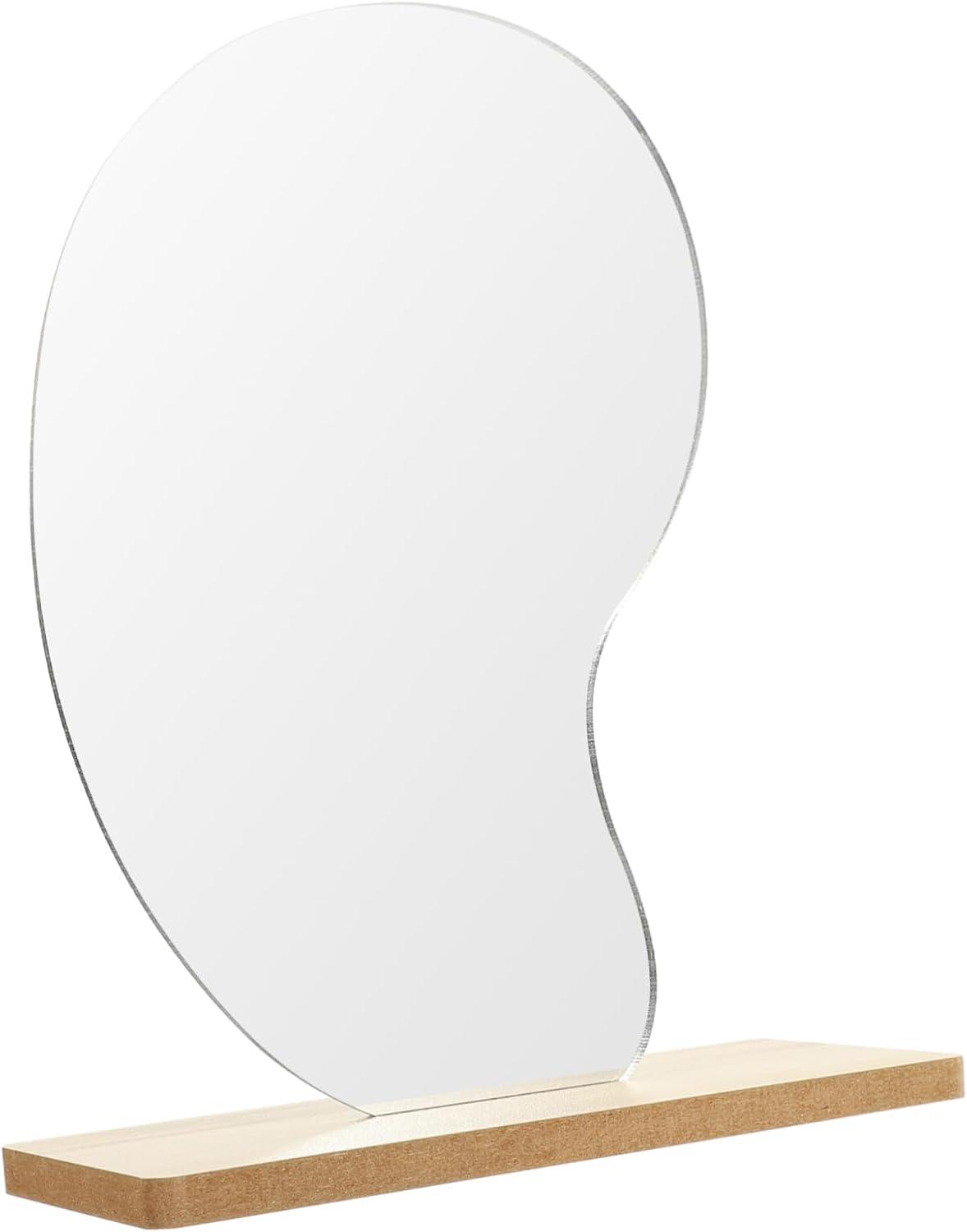 MAGICLULU Desktop Vanity Mirror with Wooden Base
