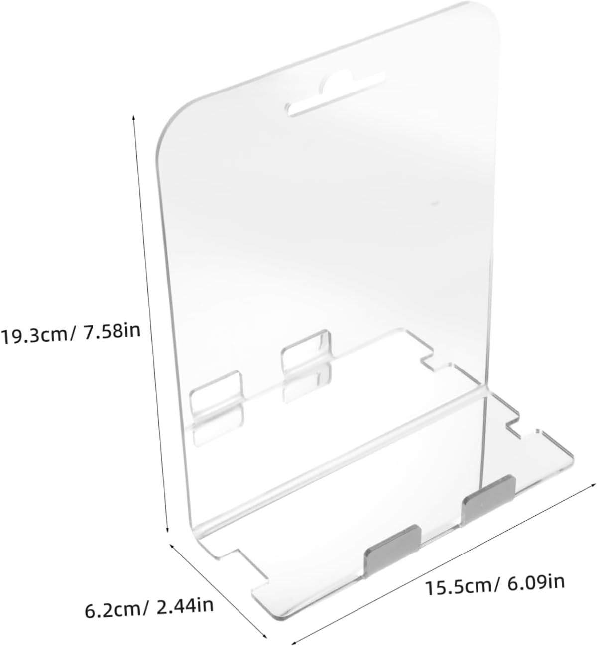Fogless Shower Mirror with Shelf and Hooks