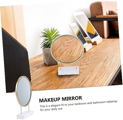 IMIKEYA Portable Makeup Mirror with Stand