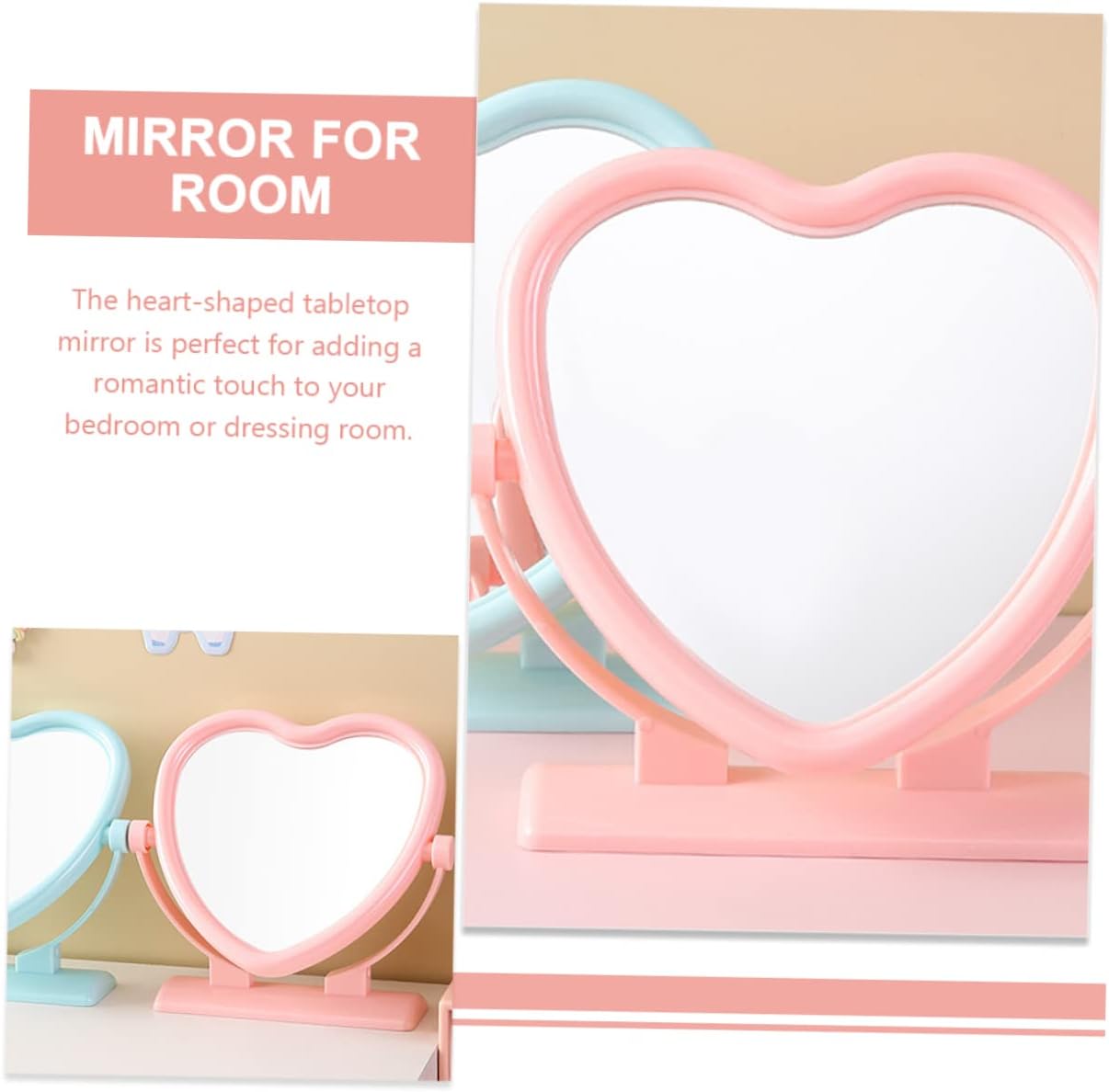 Healeved Double-Sided Compact Vanity Mirror