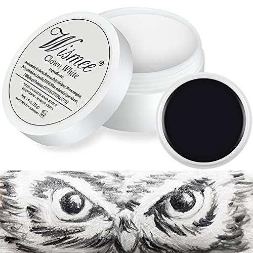 Wismee Black and White Face Body Paint Set