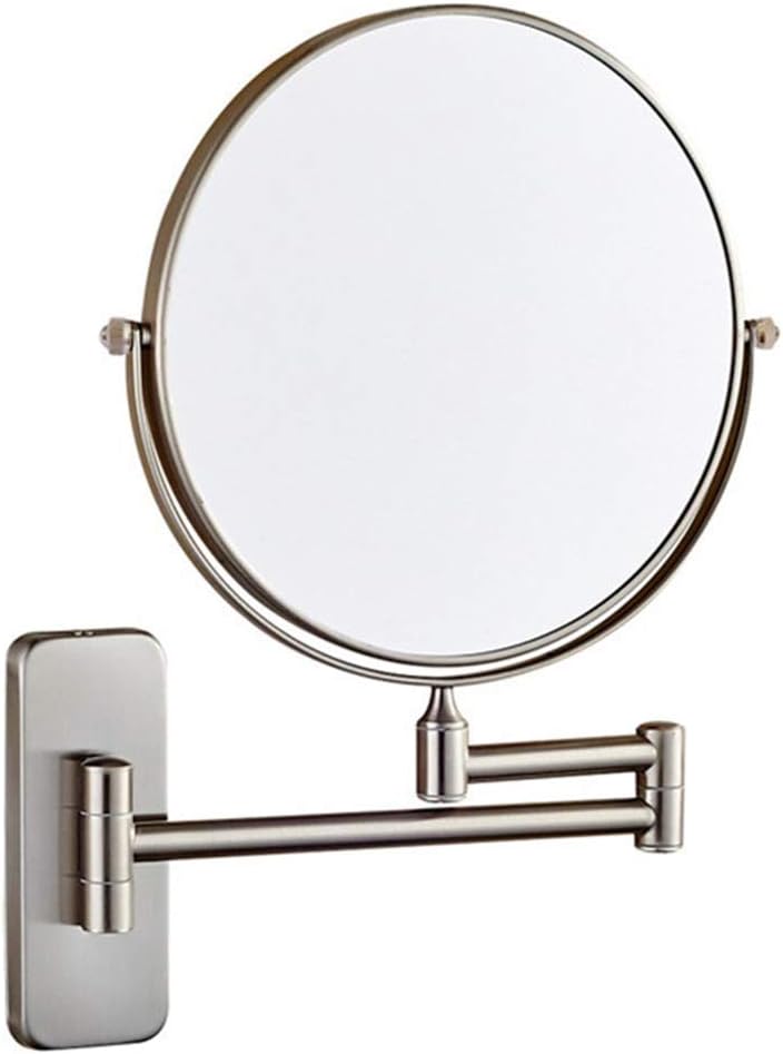 LZHIANG 8-Inch Double-Sided LED Vanity Mirror with 5X Magnification