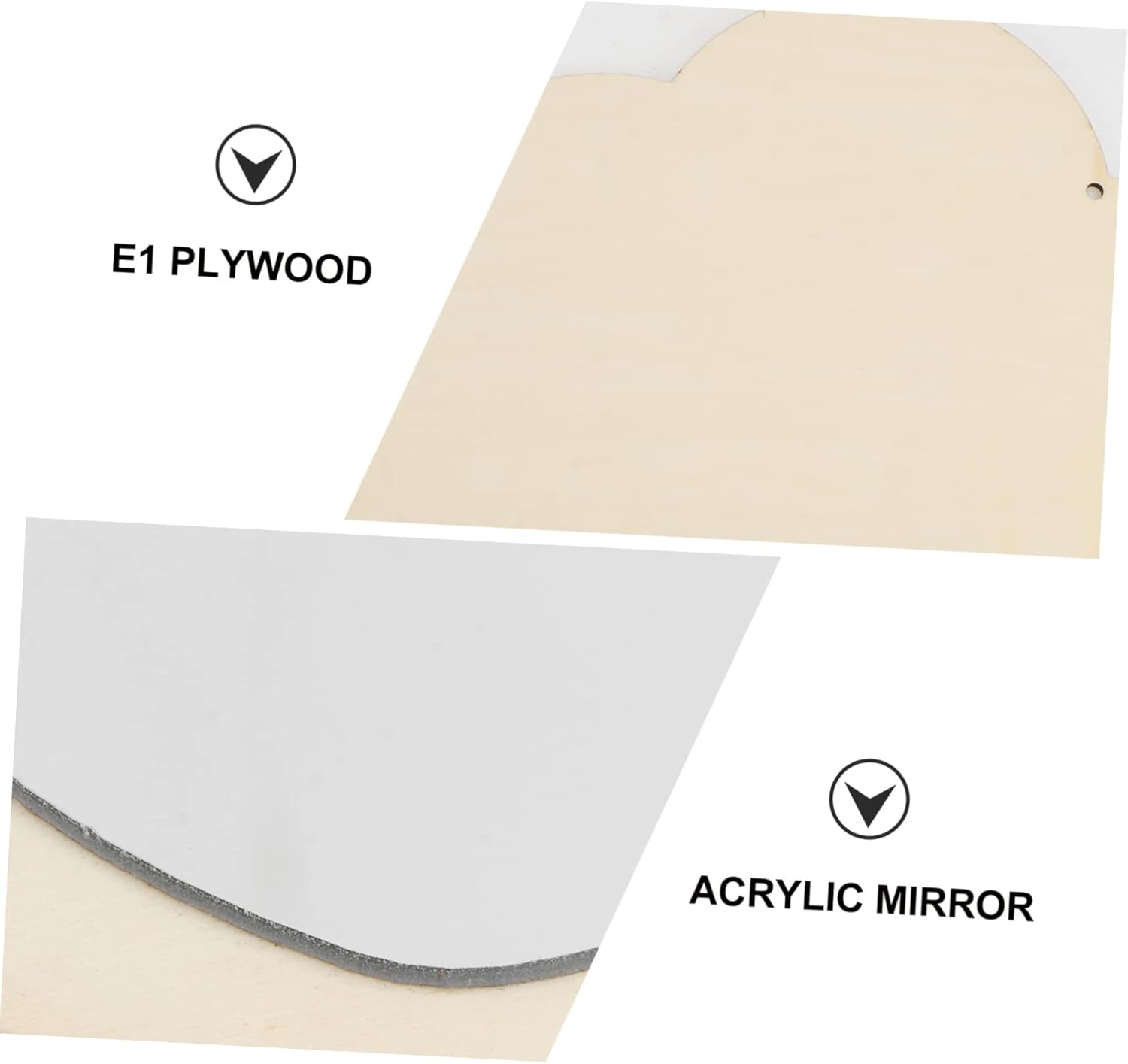 ORFOFE Waterproof Acrylic Bathroom Mirror