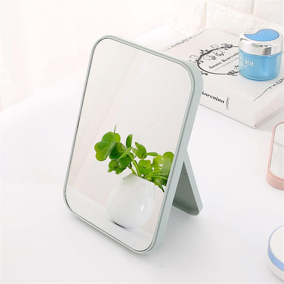 Super HD Tabletop Mirror with Foldable Bracket - Hand Free Makeup Mirror