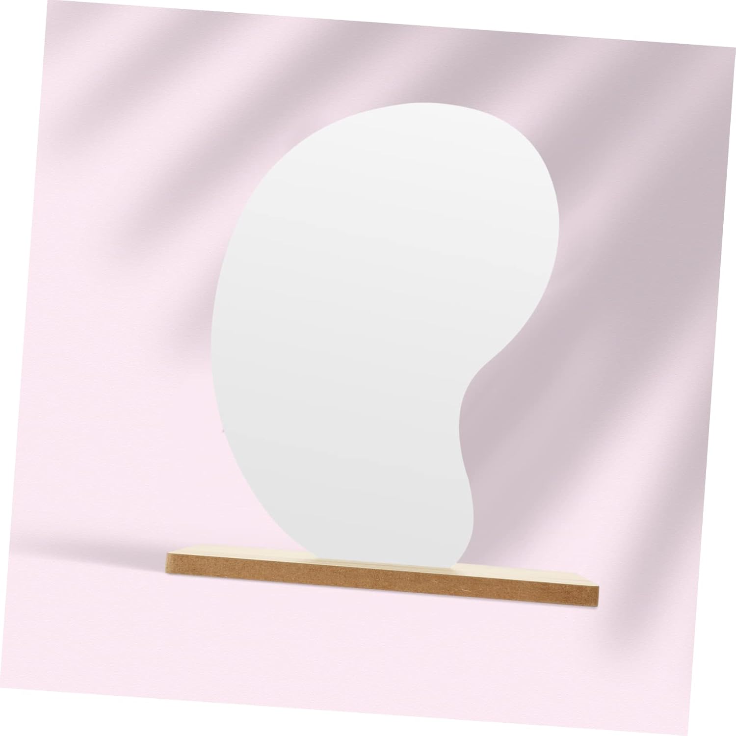 Elegant Flip Movable Makeup Mirror with LED Stand