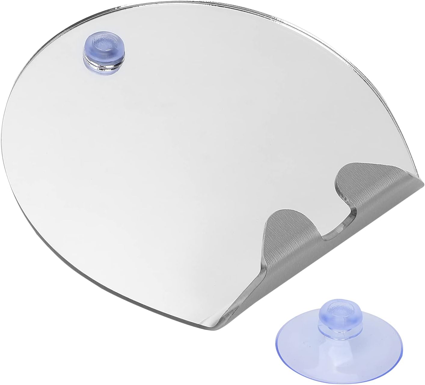 Fogless Round Mirror with Suction Hook for Shaving and Makeup