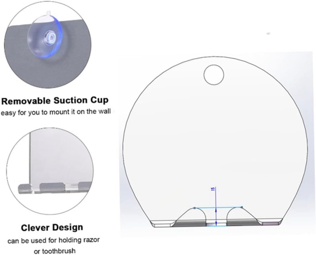 Houolsator Anti-Fog Shatterproof Acrylic Mirror 1
