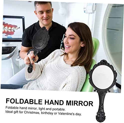 VICASKY 2pcs Retro Portable Makeup Mirror 1
