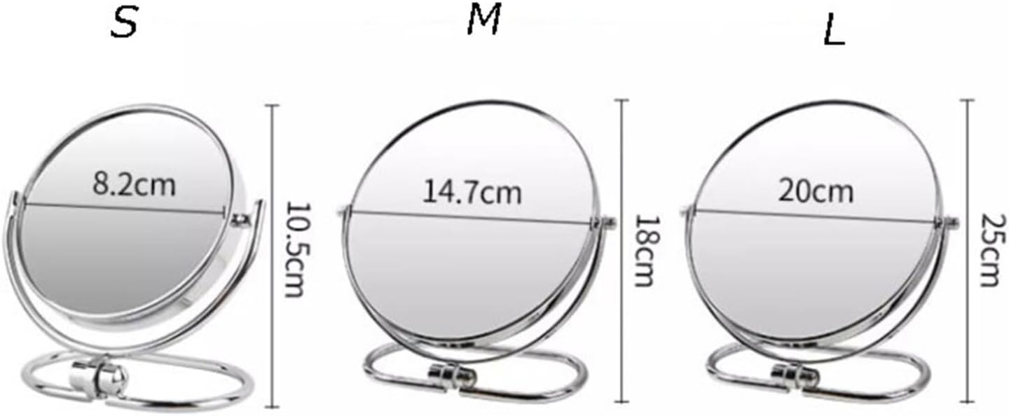 Luxury Wall-Mounted Makeup Mirror with HD Silver Plating
