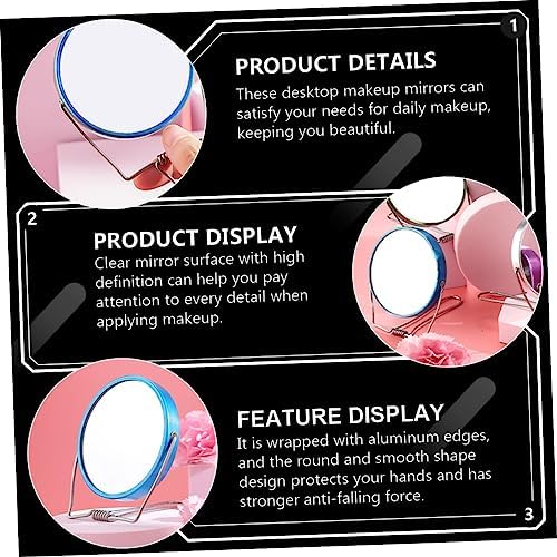 Stainless Steel Double-Sided Foldable Mirror for Home Travel Beauty Salons
