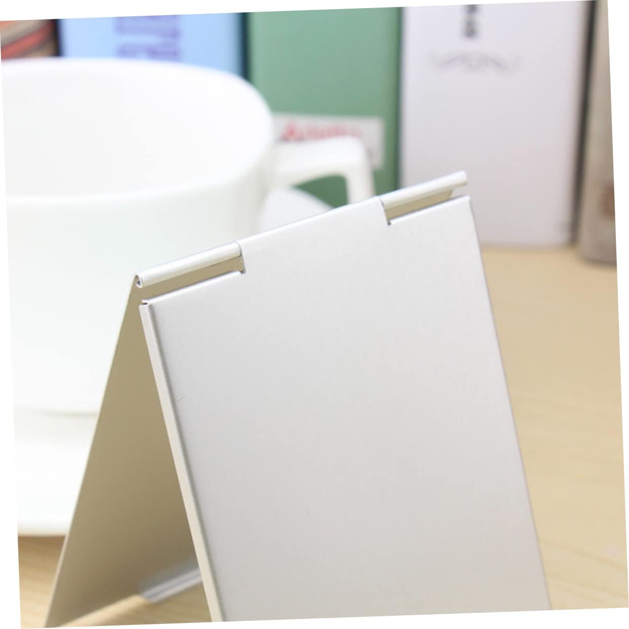 BESTYASH 2pcs Ultra Thin Aluminum Makeup Mirrors