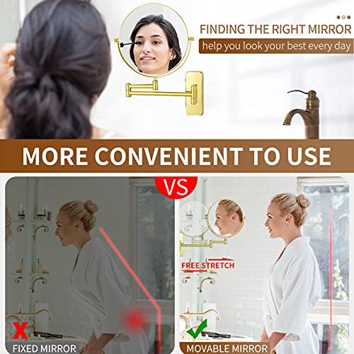 NOVOCE 8 inch Double Sided Makeup Mirror with 7X Magnification