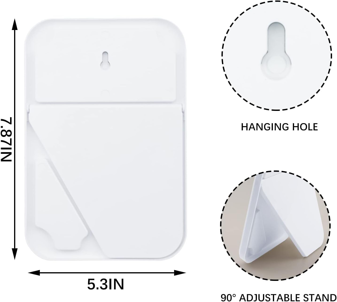 DVHOK 8-Inch Desktop Makeup Mirror with Hanging Design